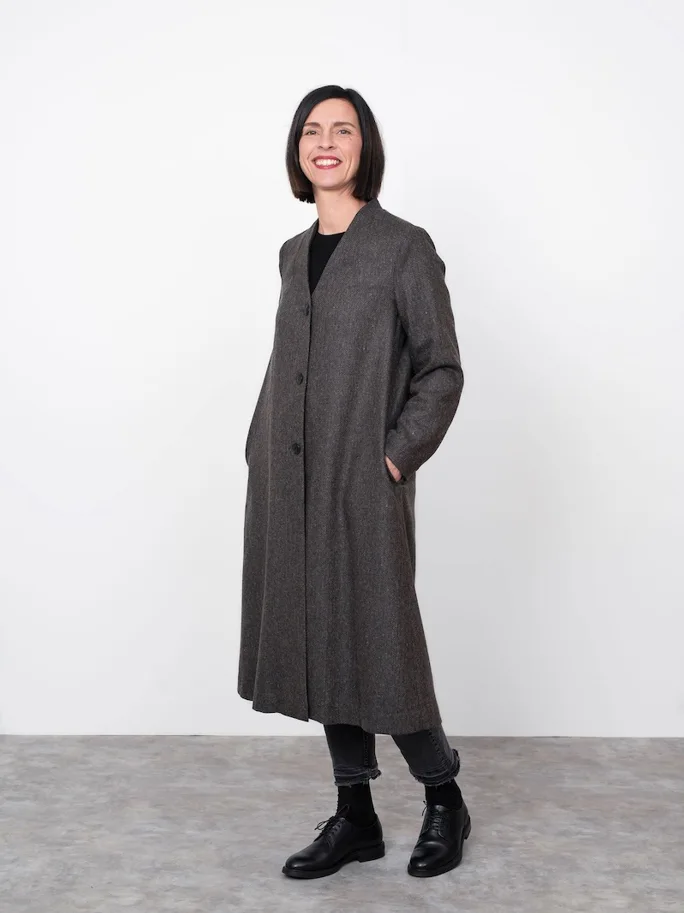 V-Neck Coat XS-L - The Assembly Line Schnittmuster (Englisch)