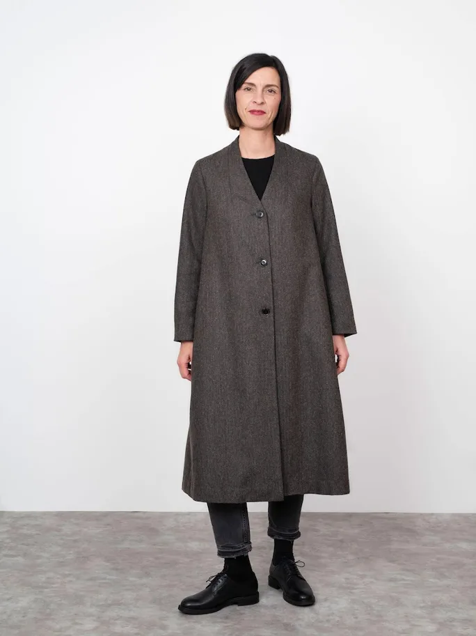 V-Neck Coat XS-L - The Assembly Line Schnittmuster (Englisch)