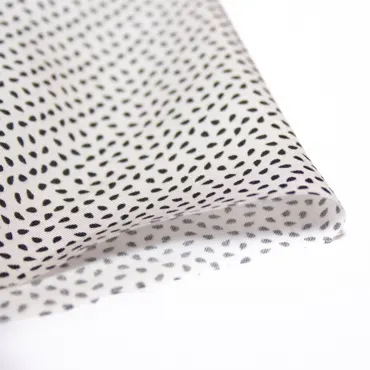 Tencel Twill - Seeds Black On White