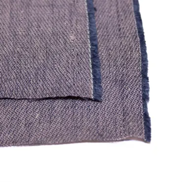 Bio Hanf Twill - Lila-Blau
