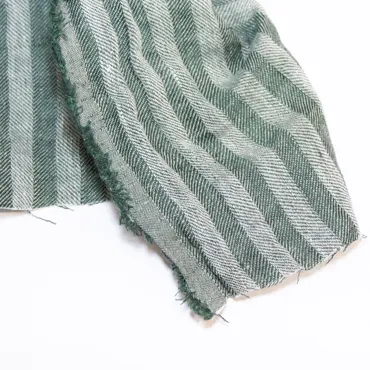 Hanf Leinen - Stripes Green