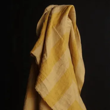 Leinen Washed - Norfolk Sands Yellow Stripe