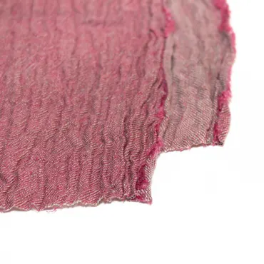 Linen Crinkle - Lychee Pink