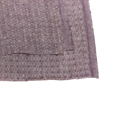 Linen Jacquard - Purple Diamonds