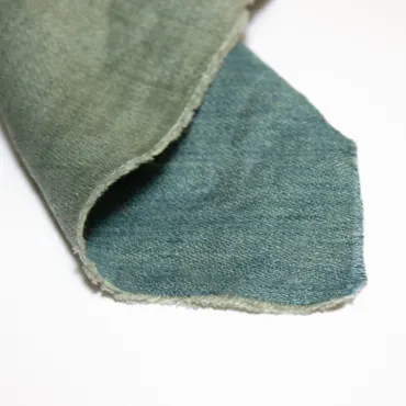 Leinen Satin Double Face - Türkis Grün