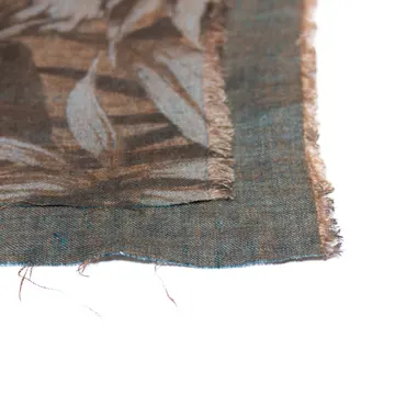 Linen Twill Changeant - Wood Teal Paradise