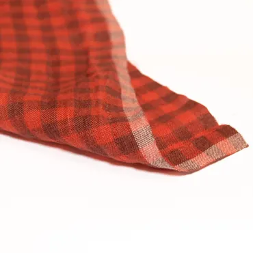 Linen Washed - Earthwalker Red Brown Check