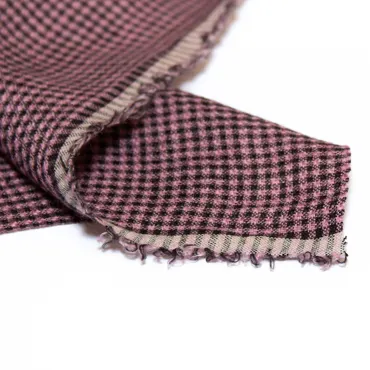 Linen Washed - Mini Check Pink