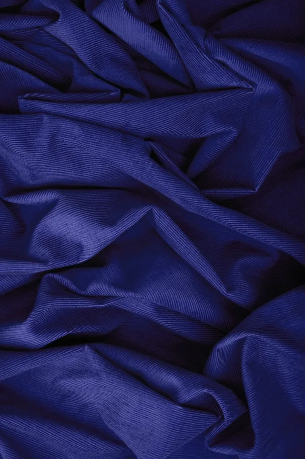 Organic Naya Needlecord - Cobalt Blue