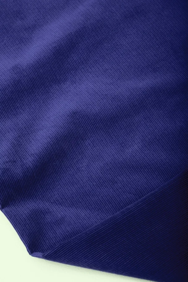 Organic Naya Needlecord - Cobalt Blue