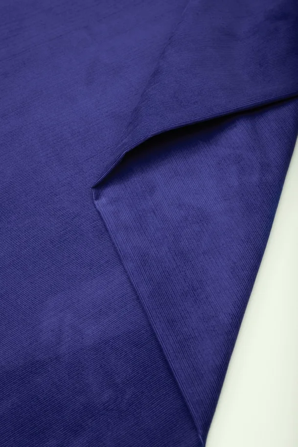 Organic Naya Needlecord - Cobalt Blue