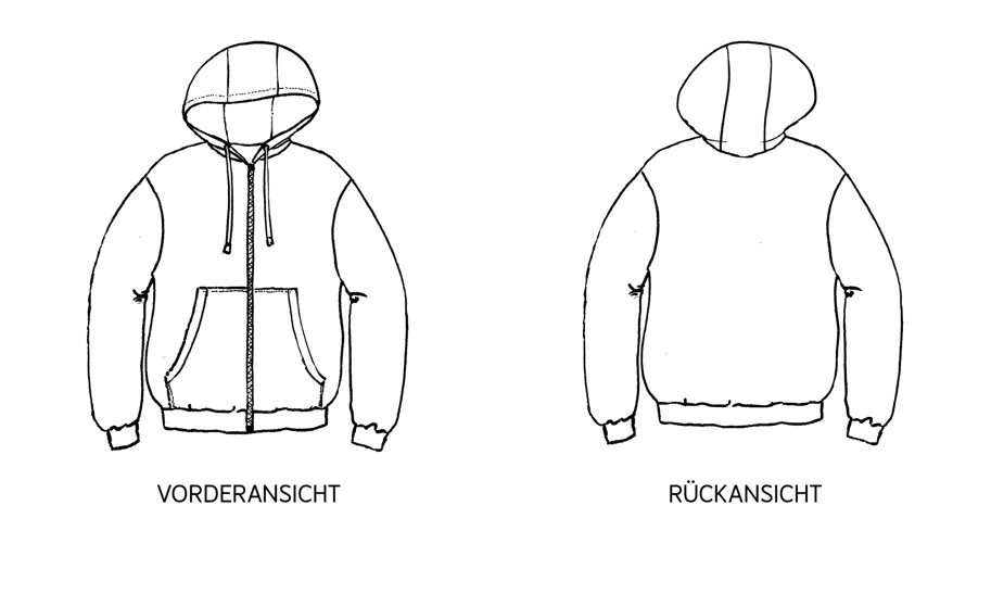 Frau Lou Hoodie-Jacke - Studio Schnittreif Sewing Pattern (German)