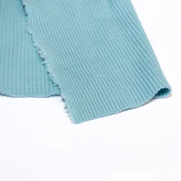 Organic Waffle Jersey - Aqua