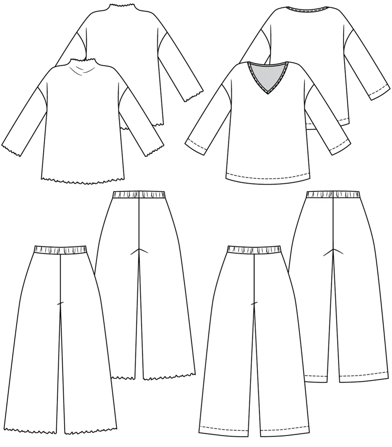 Olo Tee and Pants Set - Named Clothing Schnittmuster (Englisch)