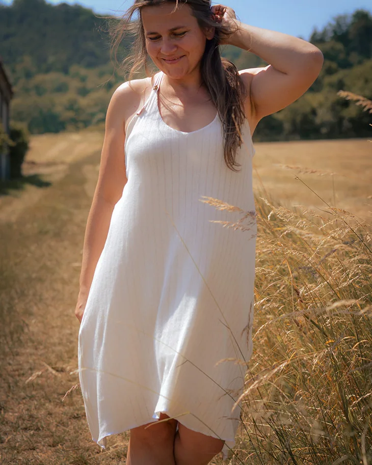 Organic Cotton Linen Knit - Natur