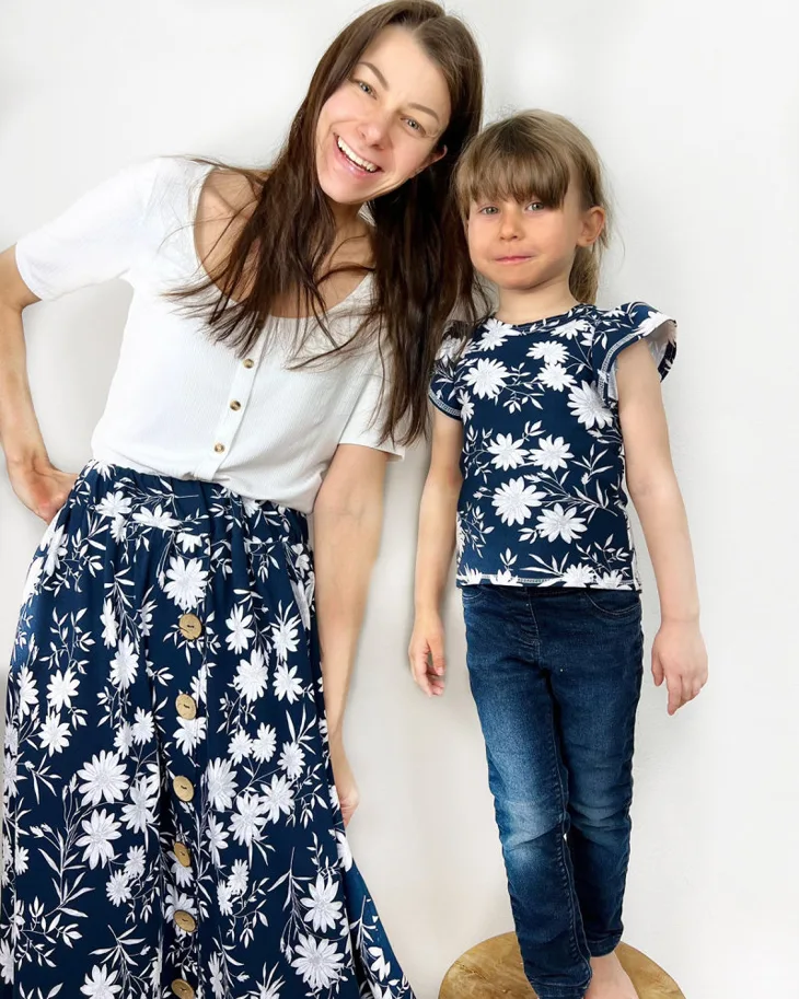 Bio Jersey - Leilani Dunkelblau