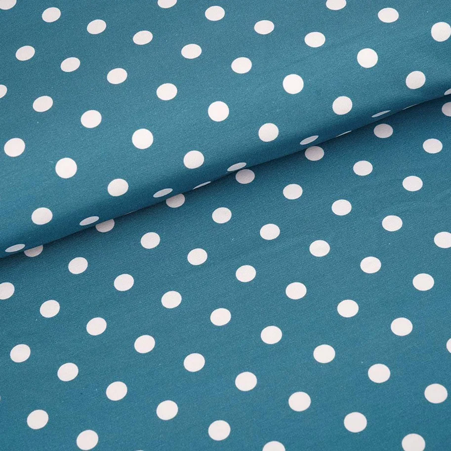 Organic Jersey - Pretty Woman Beach House Blue