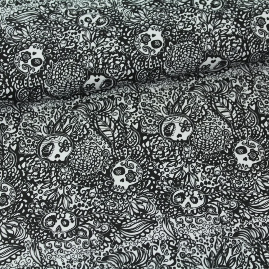 Organic Jersey - Tangle Skulls