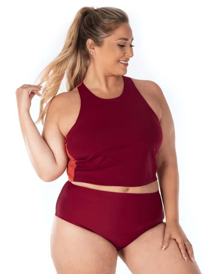 Audrey Cropped Workout Top - Jalie Sewing Pattern (English/French)