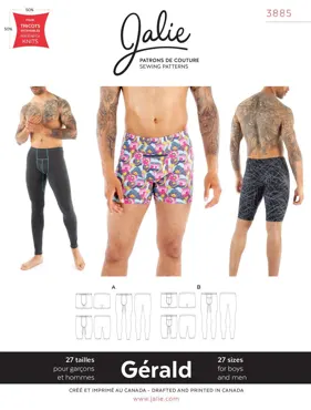 Gerald Underwear - Jalie Sewing Pattern (English/French)