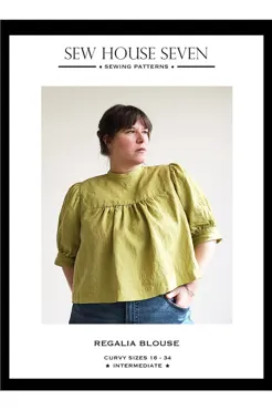 Regalia Blouse 16-34 - Sew House Seven Schnittmuster (Englisch)