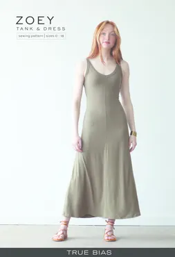 Zoey Tank and Dress 0-18 - True Bias Schnittmuster (Englisch)