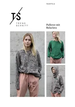 No76 Pullover mit Balaclava - Trendschnitt Sewing Pattern (German)