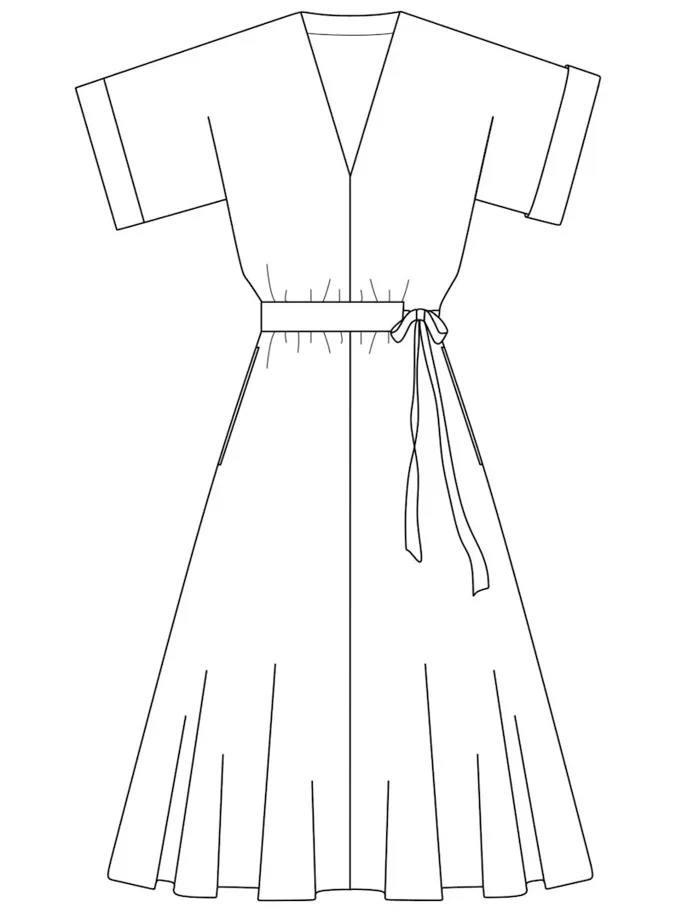 No68 Kleid mit T-Ärmel und Tunnel - Trendschnitt Sewing Pattern (German)