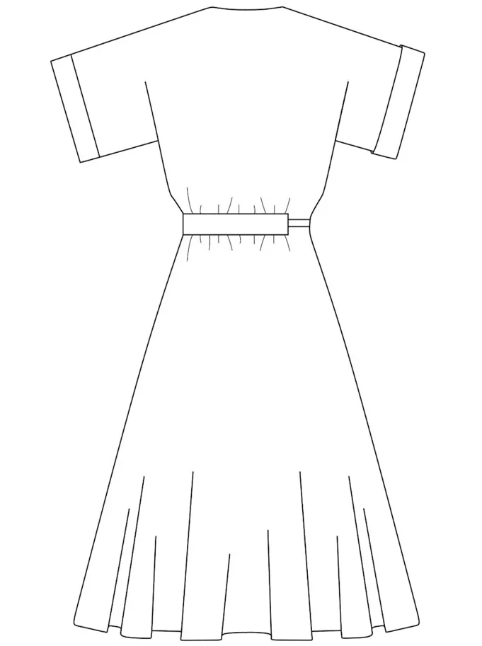 No68 Kleid mit T-Ärmel und Tunnel - Trendschnitt Sewing Pattern (German)