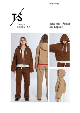 No69 Jacke mit T-Ärmel und Kapuze - Trendschnitt Sewing Pattern (German)