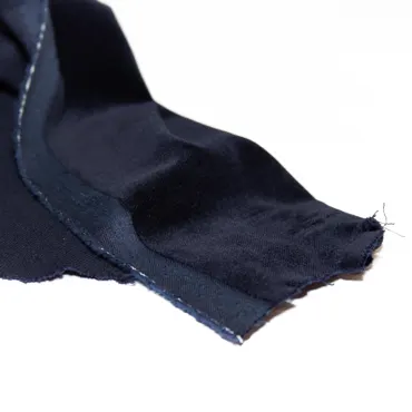 Baumwoll-Samt Stretch Deadstock - Midnight Blue
