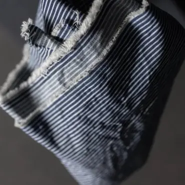 Organic Denim - 8oz Dark and Light Blue Hickory