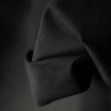 Organic Sanded Twill - 8oz Black