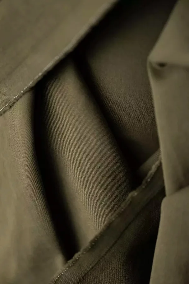 Organic Sanded Twill - 8oz Canopy Green