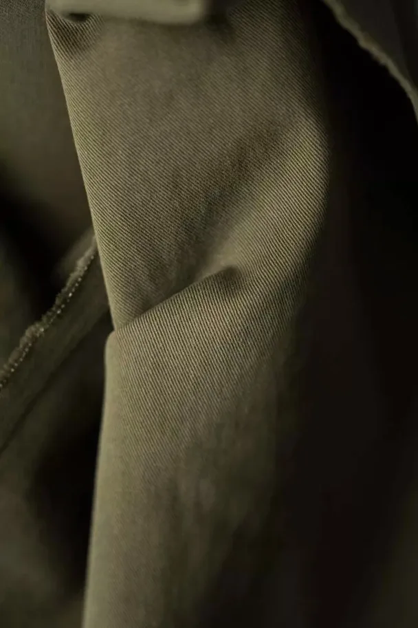 Organic Sanded Twill - 8oz Canopy Green