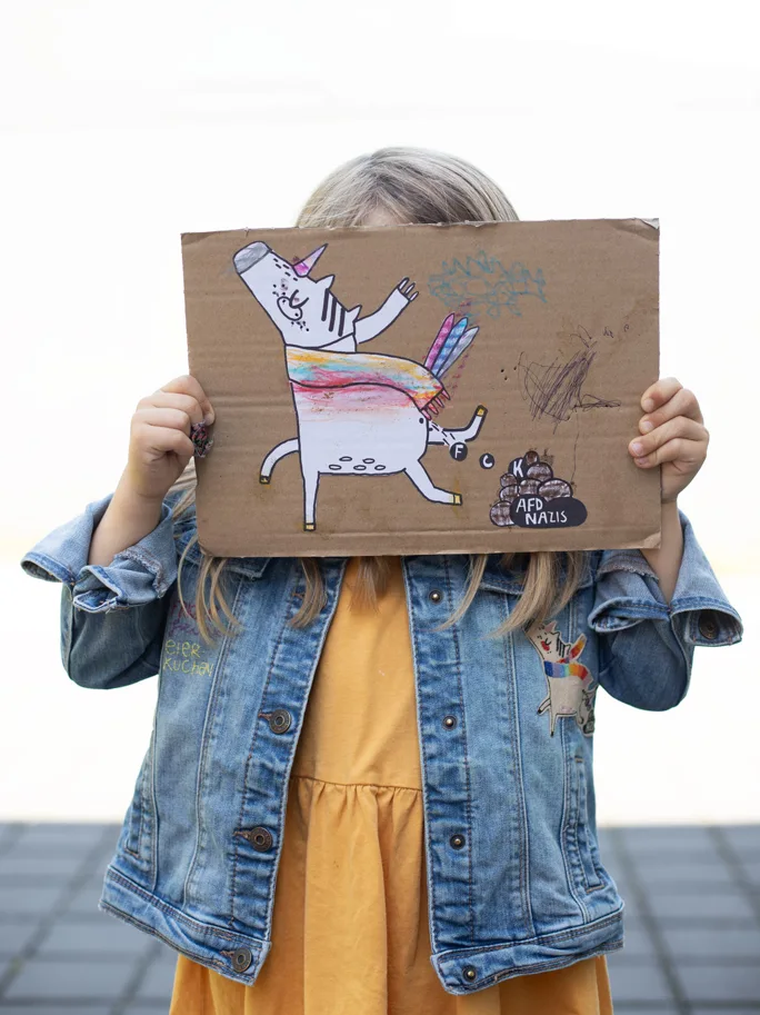 Einhorn FCK NZS Bügelbild Aufnäher - Halfbird