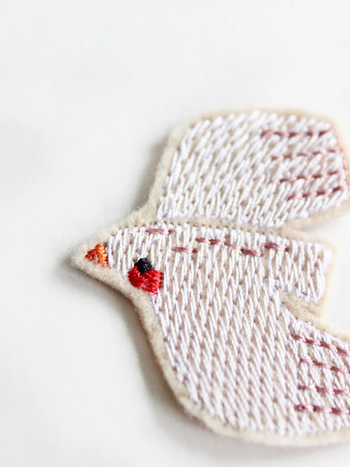 Friedenstauben Bügelbild Aufnäher - Halfbird