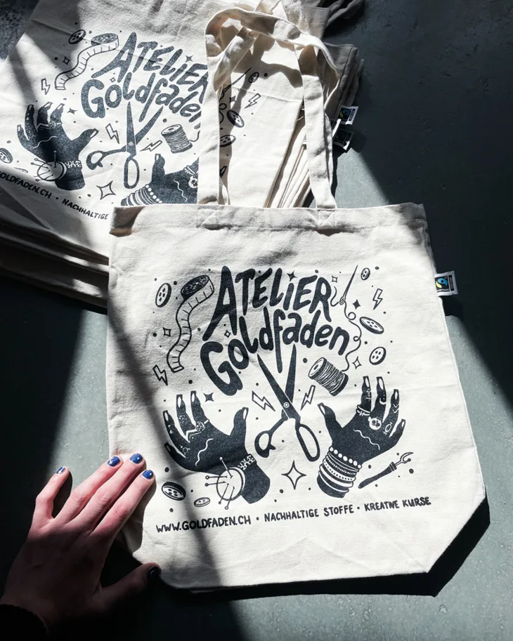 Organic Cotton Tote Bag - Atelier Goldfaden
