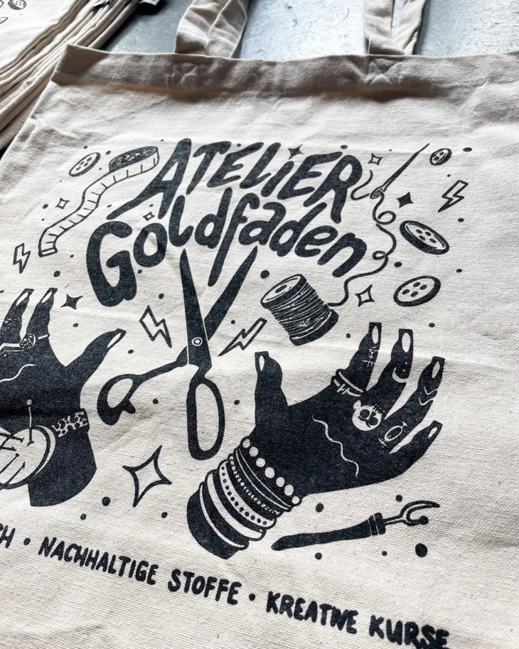 Organic Cotton Tote Bag - Atelier Goldfaden