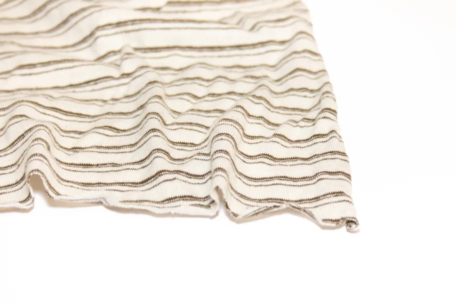 Hemp Jersey - Coconut Stripe