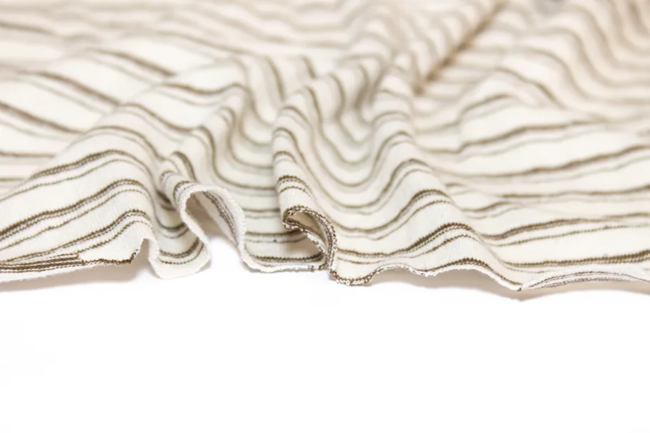 Hemp Jersey - Coconut Stripe