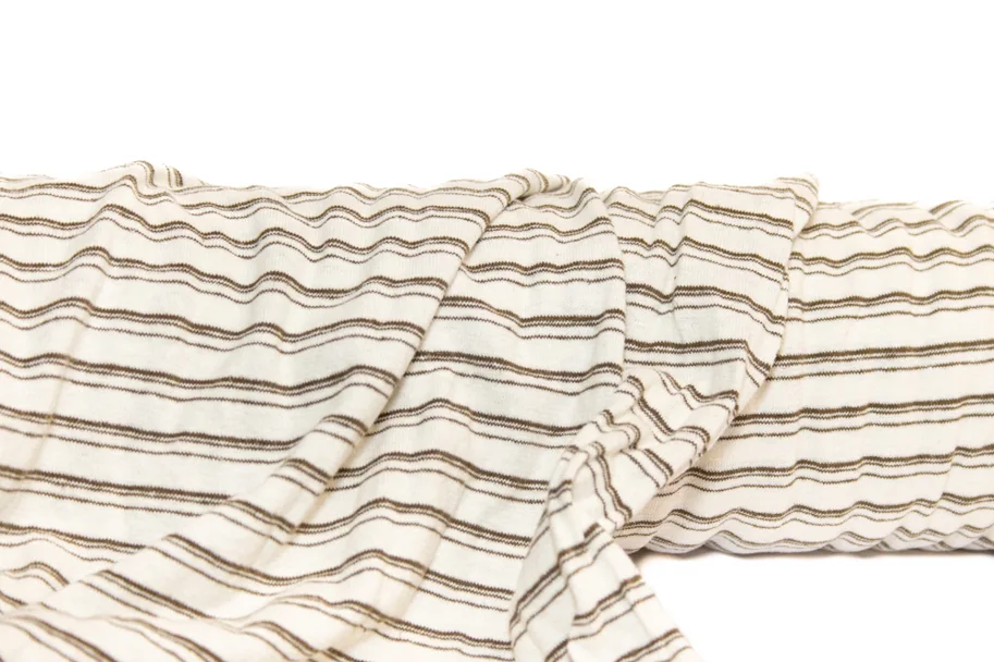 Hemp Jersey - Coconut Stripe
