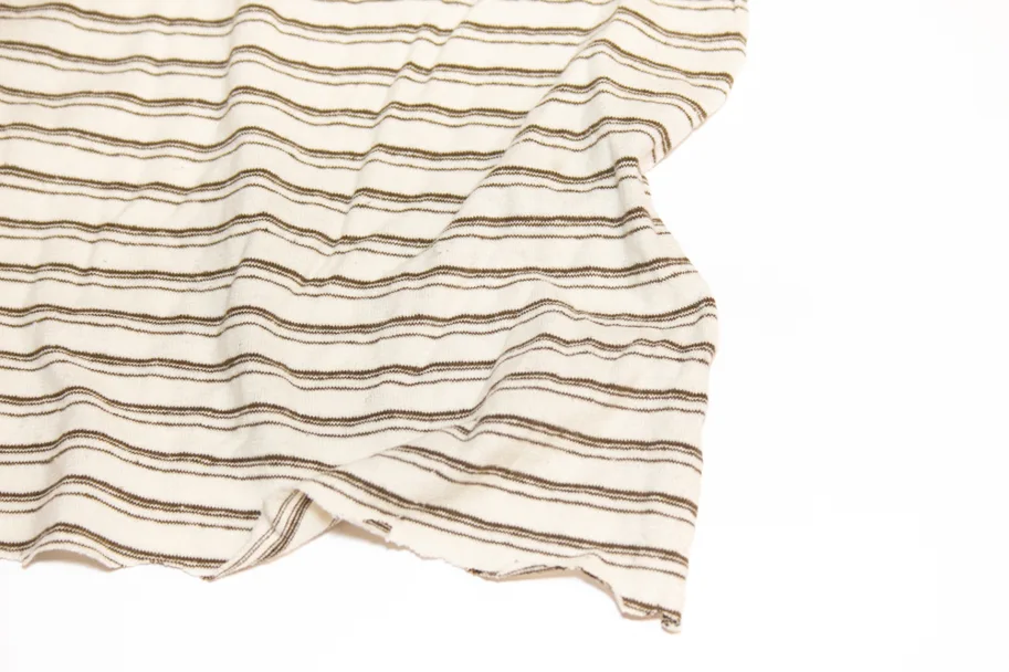Hemp Jersey - Coconut Stripe