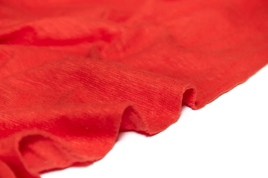 Hanf Slub Jersey - Tomato