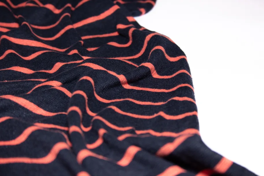 Hanf Jersey - Water Lily Stripe