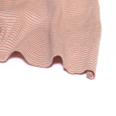 Hemp Jersey - Wildflower Pink Stripe (B-Ware)