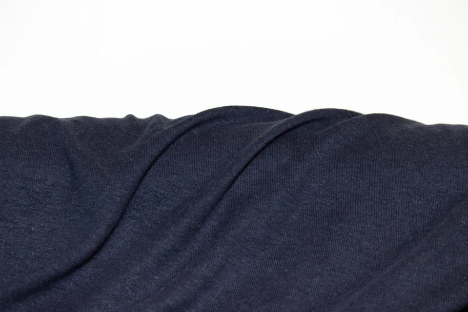 Hemp Tencel Jersey - Aegean Blue Melange