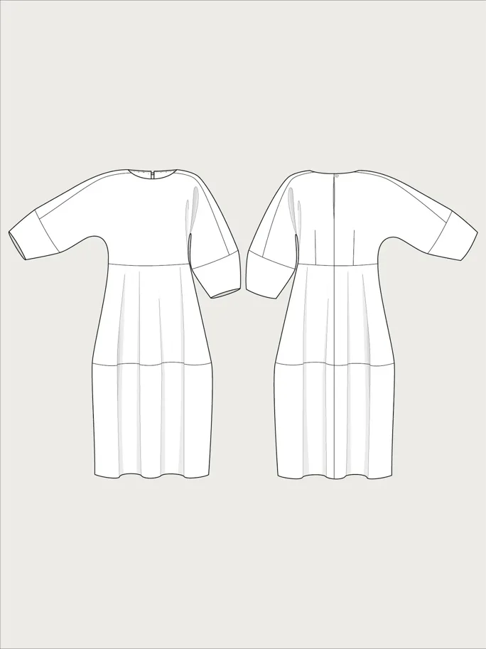 Barrel Dress XL-3XL - The Assembly Line Sewing Pattern (English)