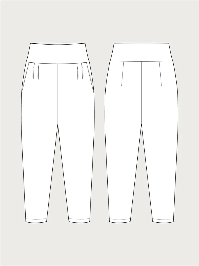 Pleated Trousers L-3XL - The Assembly Line Sewing Pattern (English)
