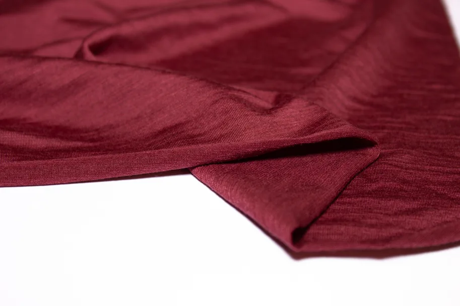 Merino Tencel Jersey Stretch - Burgundy Red